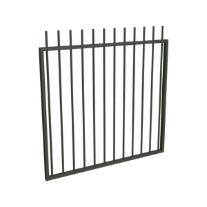 ProtectorAl 800 - 1200 x 1200mm Woodland Grey Aluminium Picket Top Pool Gate