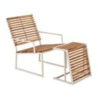 Marquee 615 x 745 x 760mm Egret Timber Lounge Chair With Table