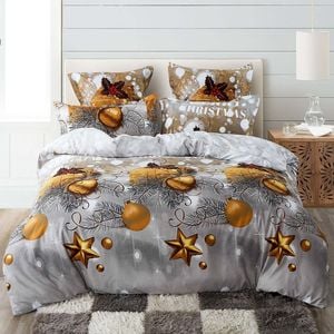 Fabric Fantastic Christmas Gift King Size Quilt/doona/duvet Cover Set