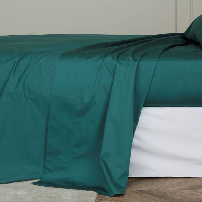 Bedding Co. Flat Sheet 1200TC Egyptian Cotton Emerald Green Double