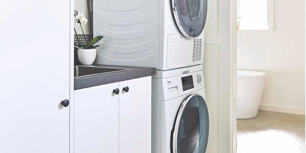 Renovated laundry.