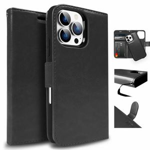 Tough On for Apple iPhone 16 Pro Max Case Magnetic Detachable Leather Black