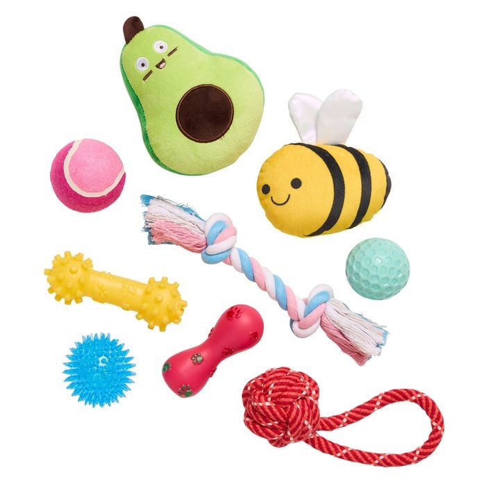 Happy Tails Assorted Pet Toys -  9 Pack