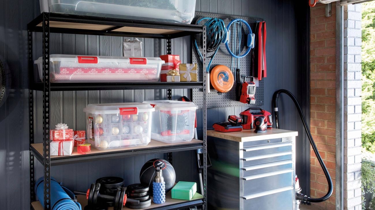 Storage - Christmas Storage Containers - Garage - Close Up