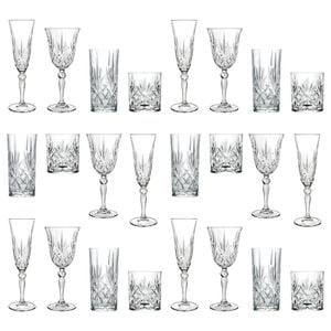 RCR Crystal 24pc Melodia Glassware Set