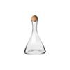 Krosno Connoisseur 1L Wine Decanter Glass w/ Beechwood Stopper - Clear
