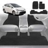 6D Diamond Car Floor Mats for Toyota Prius V 2012-2021-Ultimate Set-Black-Outback GT