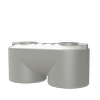 Melro Tanks 3000L Birch Grey Slimline 3010 Squat Poly Water Tank