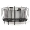VULY Thunder 2 Jumbo 17.5ft Springless Trampoline with Enclosure - Round Kids Trampolines Bundle With Basketball Hoop