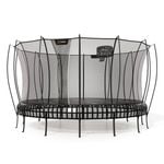 VULY Thunder 2 Jumbo 17.5ft Springless Trampoline with Enclosure - Round Kids Trampolines Bundle With Basketball Hoop