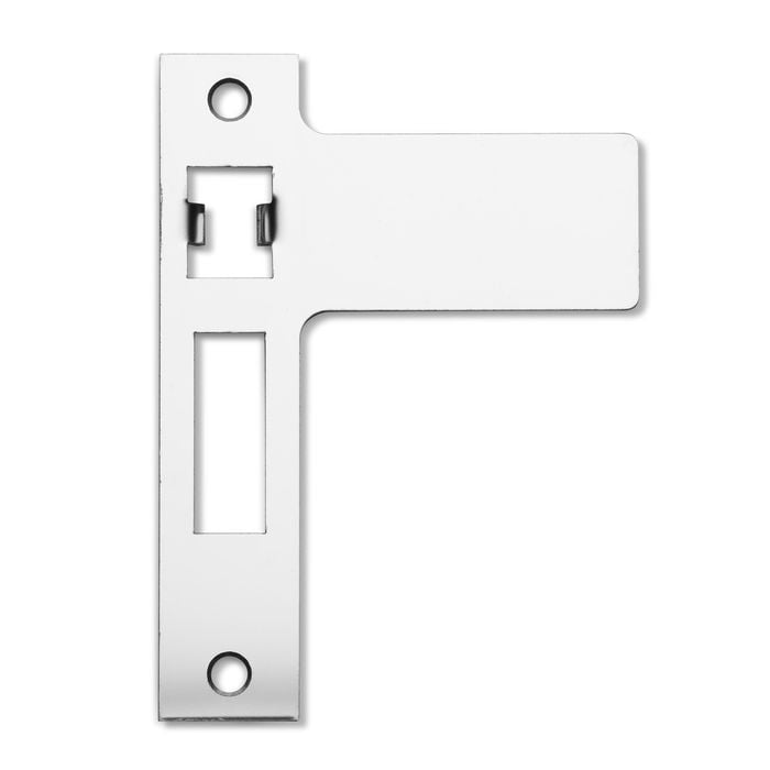 Lemaar Satin Stainless Steel Left Hand Extended Strike Plate
