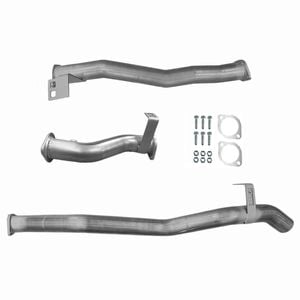 Ignite Exhausts Dpf Back For Toyota Landcruiser 76 Series V8 Wagon 3" With Pipe Only Raw Aluminised Steel