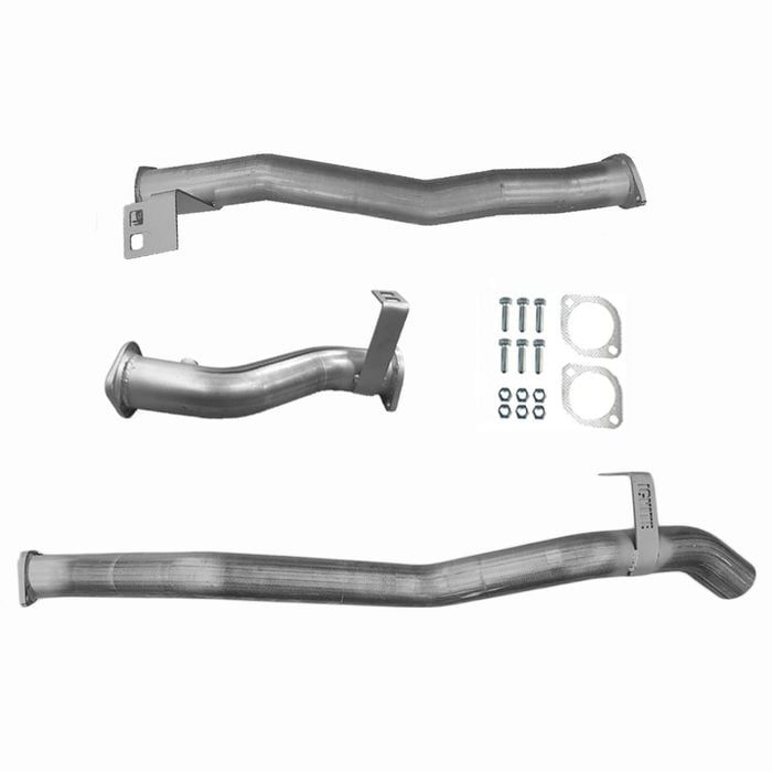 Ignite Exhausts Dpf Back For Toyota Landcruiser 76 Series V8 Wagon 3" With Pipe Only Raw Aluminised Steel