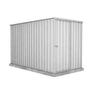 Absco Sheds 1.52 x 3.0 x 1.8m Zincalume Basic Single Door Garden Shed