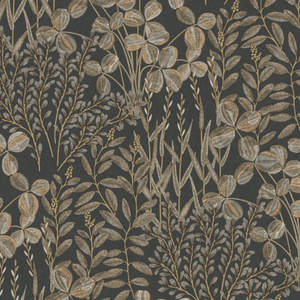 Grandeco 53cm x 10.05m Dark Leaf Wallpaper