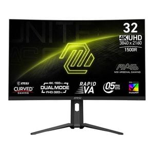 Msi Mag 321cupdf 32" Dual Mode Uhd 160hz / Fhd 320hz 1080p 0.5ms Height Adjustable Curved Monitor
