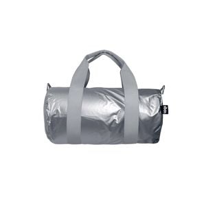 Loqi Metallic Mini Weekender Silver 30x15x15cm