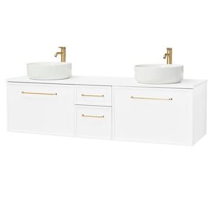 CIBO 1500mm White Finer Wall Hung Bathroom Vanity