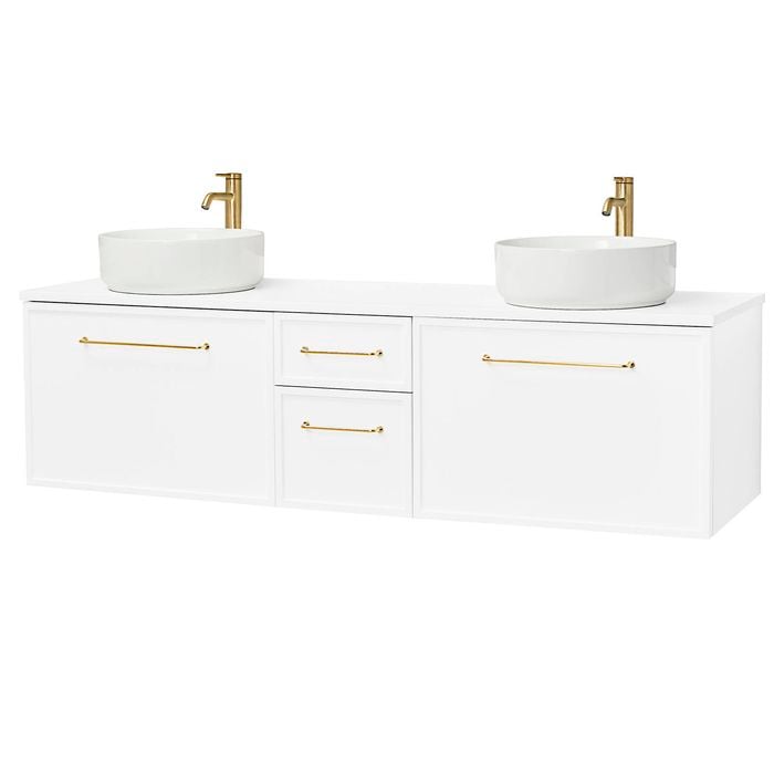 CIBO 1500mm White Finer Wall Hung Bathroom Vanity