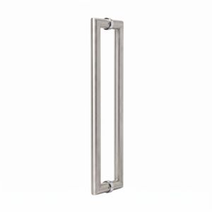 Lemaar 600 x 32mm Satin Stainless Steel Round Back To Back Door Pull