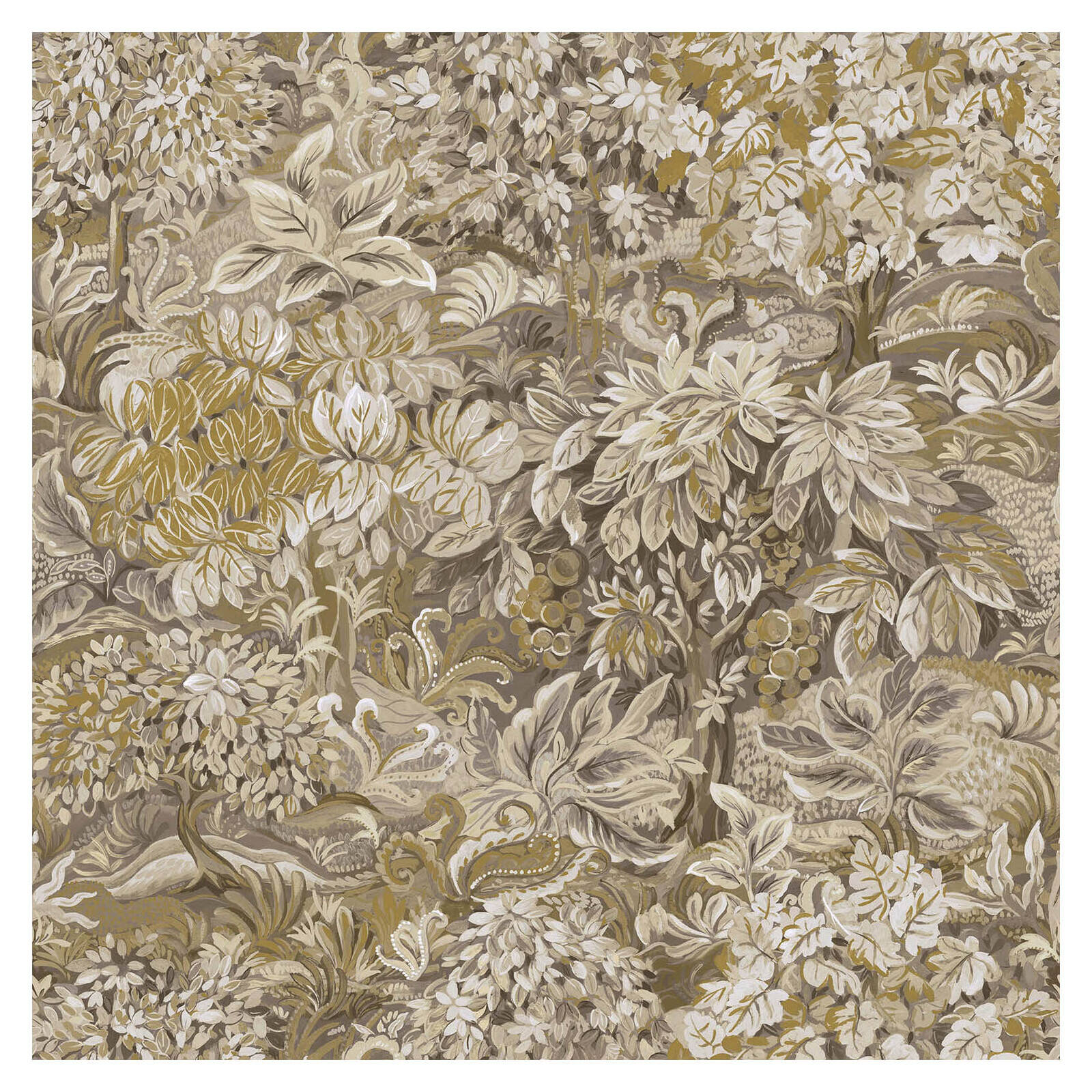 Parsons Wood Yellow_Beige Wallpaper 53cm x 10.05m