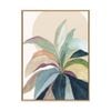 Artey | Sunny Bright Leaves II - Framed Canvas - Natural Frame - 120 x 160cm