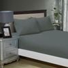 Fabric Fantastic 1000tc Ultra Soft Super King Size Bed Charcoal Fitted Sheet & 2 Pillowcases Set