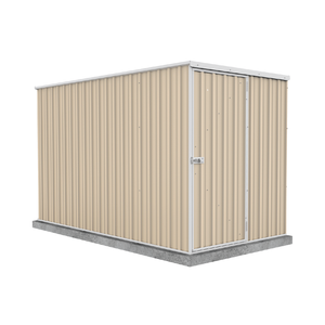 Absco Sheds 1.52 x 3.00 x 1.80m Classic Cream Basic Single Door Garden Shed