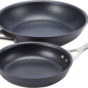 Pyrolux HA+ Induction 2-Piece Non-Stick Fry Pan/Skillet Set 20 cm & 28 cm in Black