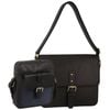 Pierre Cardin Leather Business  in Black & Organizer Cross Body in Black/Navy