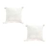 SOGA 2X 45cm White Soft Plush Throw Pillows