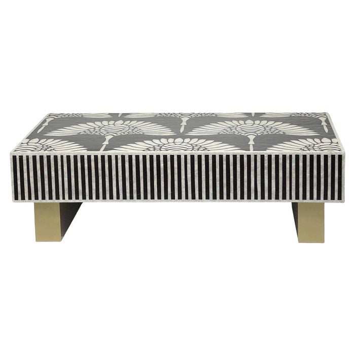 Mother Of Pearl Hand Inlay Royal Lotus Coffee Table