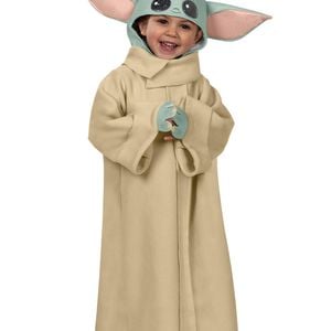 The Child Halloween Costume Robe Headpiece Fancy Dress Kids Alien Green
