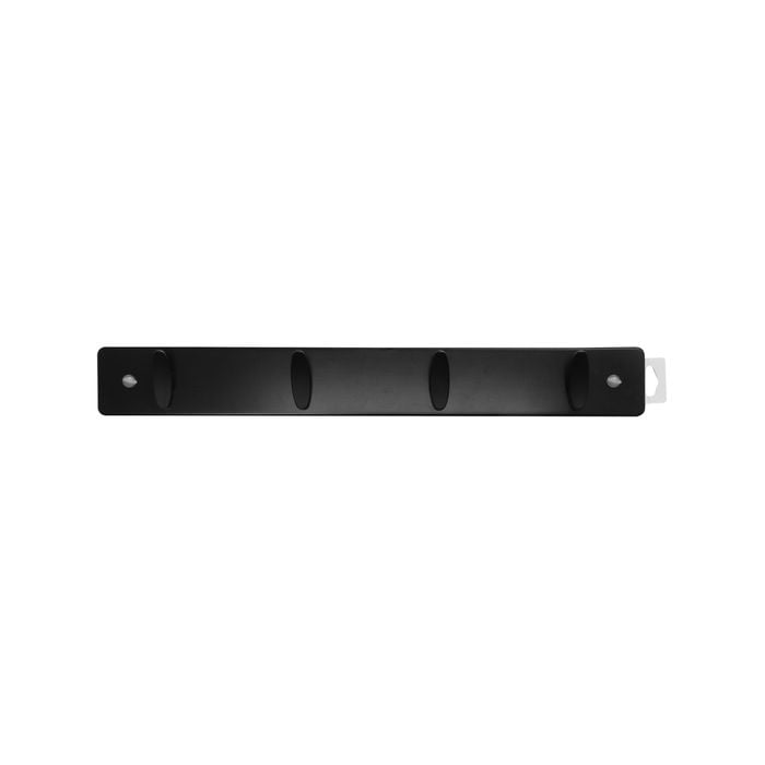 Adoored 4 Black Nickel Hooks Deco Hook Rack