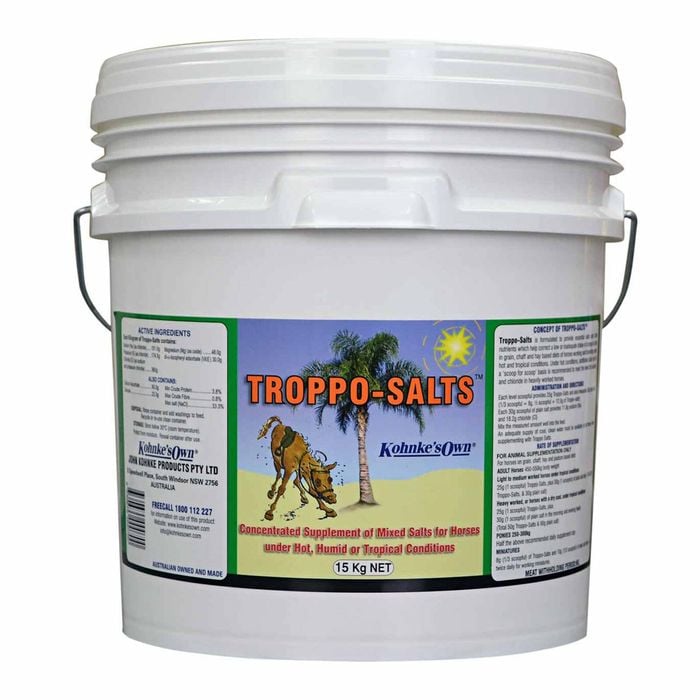Kohnkes Own Troppo Salts Concentrated Mixed Salt Horse Supplement 15kg