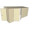 Build-a-Shed 1.5 x 4.5 x 2m Double Hinged Side Door Skillion Shed - Cream