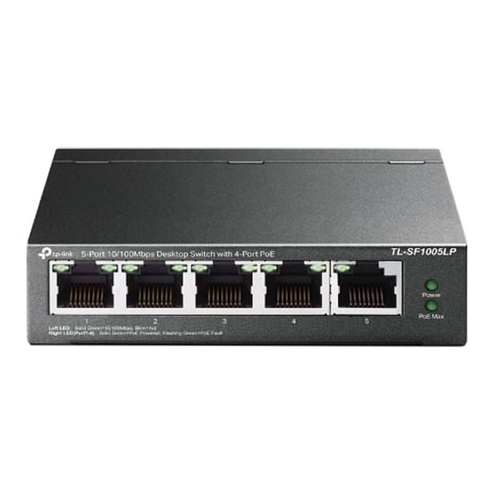 Tp-link Tl-sf1005lp 5-port 10/100mbps Unmanaged Desktop Switch With 4-port Poe