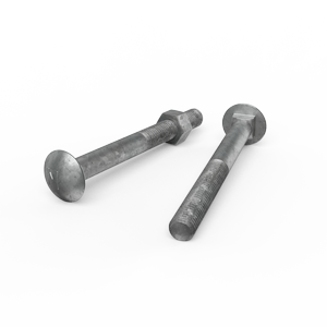 ZENITH M12 x 120mm Hot Dip Galvanised Cup Head Bolts and Nuts - Each