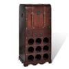 vidaXL Wine Rack for 9 Bottles with Storage Organiser Stand Cabinet