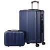 Mazam 2PCS Luggage Suitcase Trolley Set TSA Lock Hard Case Navy