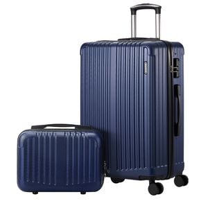 Mazam 2PCS Luggage Suitcase Trolley Set TSA Lock Hard Case Navy