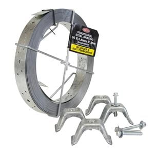 Airco 30 x 0.8mm x 20m Structural Galvanised Strapping & Tensioner Pack