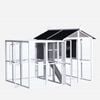 Yes4pets Grey Xxxl Chicken Coop Rabbit Guinea Pig Hutch Ferret Hen Cat Bird House