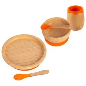 Tiny Dining 5pc Bamboo Round Baby Weaning Set