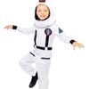 White Astronaut Jumpsuit Child Costume - 4-6, Unisex