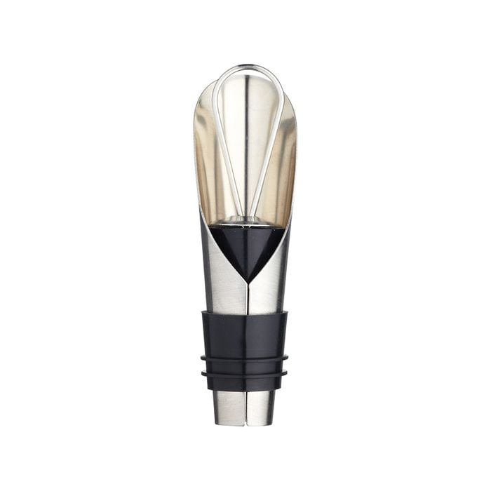 Barcraft Stainless Steel Wine Pourer W/Removable Stopper