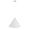 Oriel Lighting Conic Stylish Conical Pendant Light White 45cm
