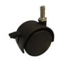 Move It 50mm 5/16" Threaded Hooded Furniture Castor With Brake - 2 Pack