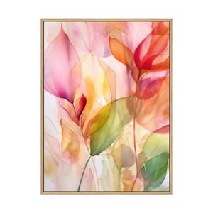 Artey | Flourishing Dreams II - Framed Canvas - Natural Frame - 60 x 80cm