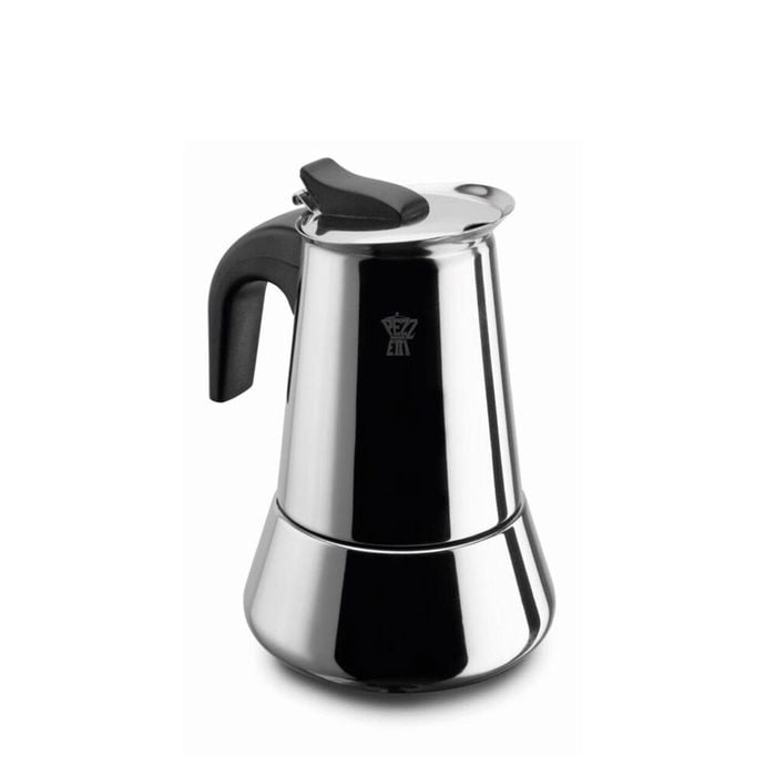 Pezzetti 4-Cup Stainless Steel Stovetop Espresso Coffee Maker w/ Handle Silver